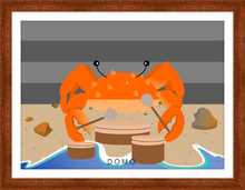 Load image into Gallery viewer, DRUMMER CRAB OCEAN (SEA COLLECTION) 22x16
