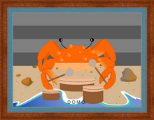 Load image into Gallery viewer, DRUMMER CRAB OCEAN (SEA COLLECTION) 22x16
