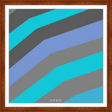 Load image into Gallery viewer, TEAL STRIPE (SEA COLLECTION) 24x24
