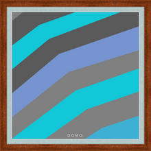 Load image into Gallery viewer, TEAL STRIPE (SEA COLLECTION) 24x24
