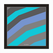 Load image into Gallery viewer, TEAL STRIPE (SEA COLLECTION) 12x12
