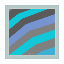 Load image into Gallery viewer, TEAL STRIPE (SEA COLLECTION) 12x12
