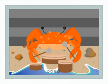 Load image into Gallery viewer, DRUMMER CRAB OCEAN (SEA COLLECTION) 22x16
