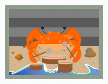 Load image into Gallery viewer, DRUMMER CRAB OCEAN (SEA COLLECTION) 22x16
