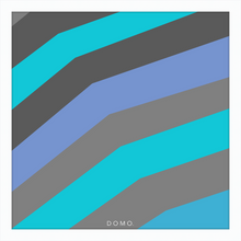 Load image into Gallery viewer, TEAL STRIPE (SEA COLLECTION) 24x24
