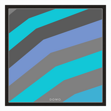 Load image into Gallery viewer, TEAL STRIPE (SEA COLLECTION) 24x24
