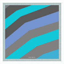 Load image into Gallery viewer, TEAL STRIPE (SEA COLLECTION) 24x24
