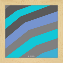 Load image into Gallery viewer, TEAL STRIPE (SEA COLLECTION) 12x12
