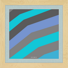 Load image into Gallery viewer, TEAL STRIPE (SEA COLLECTION) 12x12
