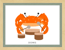 Load image into Gallery viewer, DRUMMER CRAB (SEA COLLECTION) 22x16
