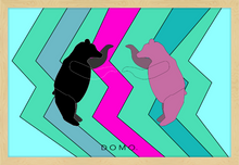 Load image into Gallery viewer, DISCO BEARS 36x24
