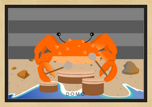 Load image into Gallery viewer, DRUMMER CRAB OCEAN (SEA COLLECTION) 36x24
