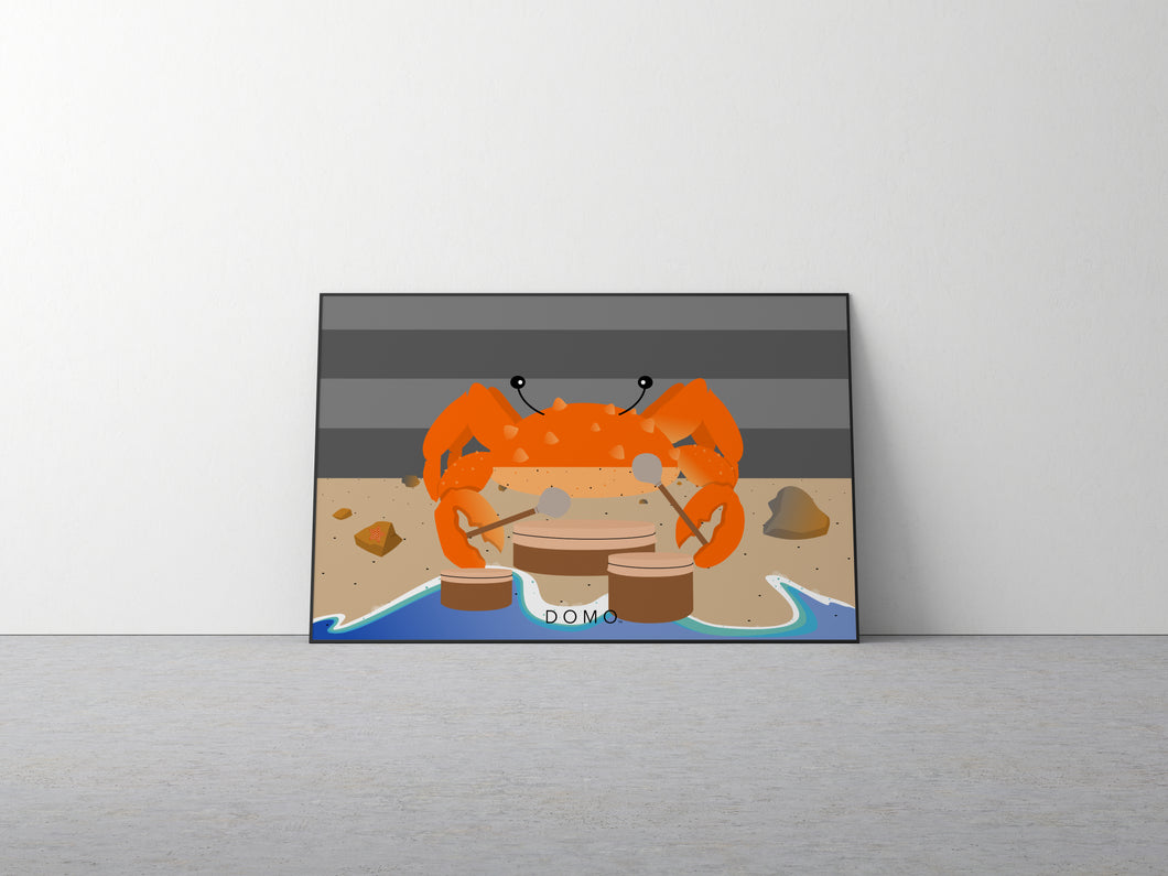 DRUMMER CRAB OCEAN (SEA COLLECTION) 36x24