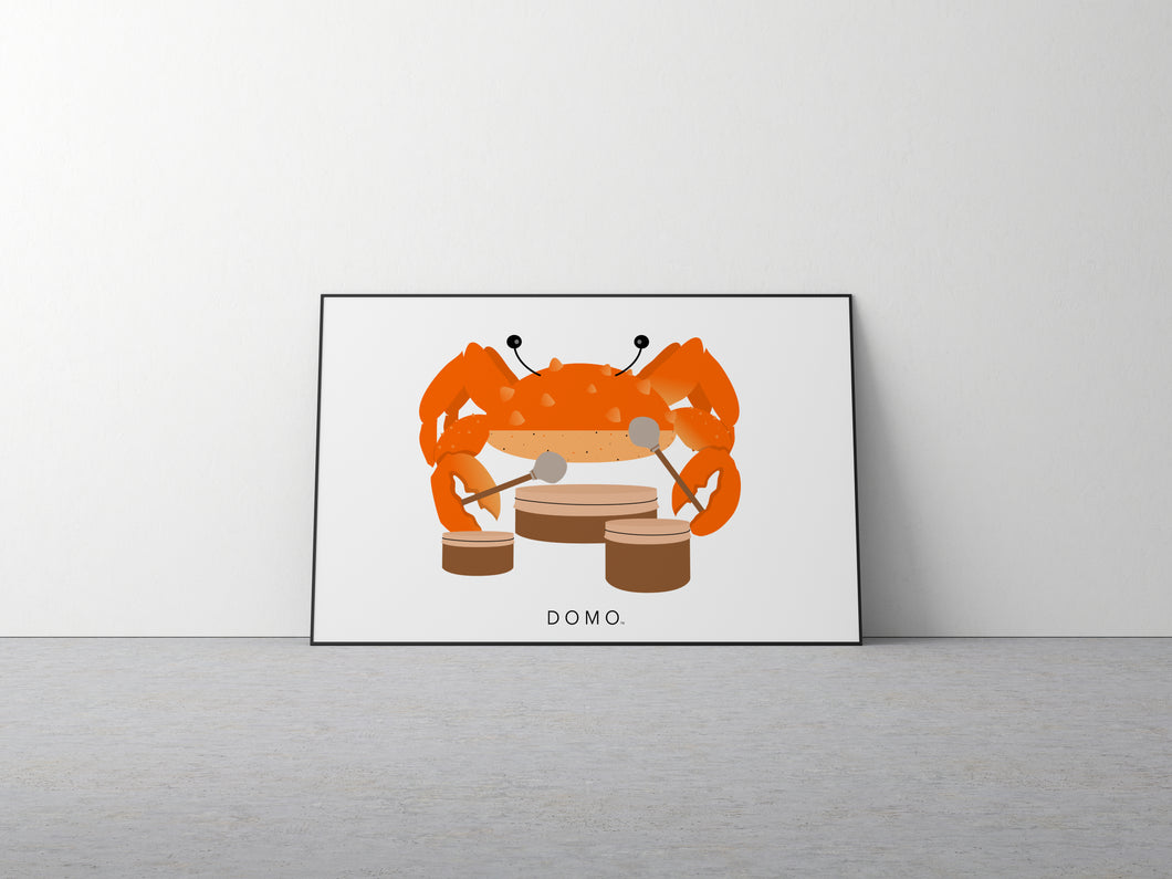 DRUMMER CRAB (SEA COLLECTION) 36x24 PRINT