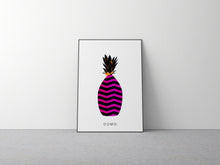 Load image into Gallery viewer, ABSTRACT PINEAPPLE PURPLE FADE 24x36
