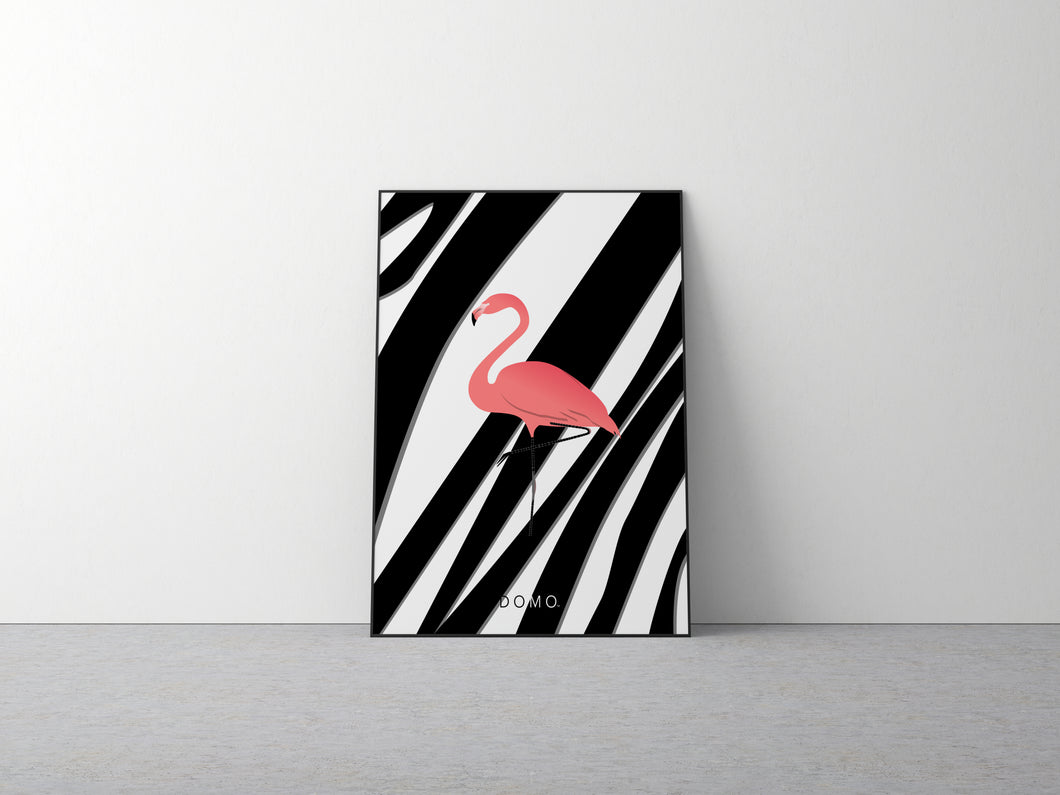 PINK FLAMINGO 16x22 CO